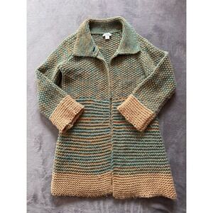Sundance Women's Chunky‎ Knit Cardigan Sweater Selina Teal Size Xs